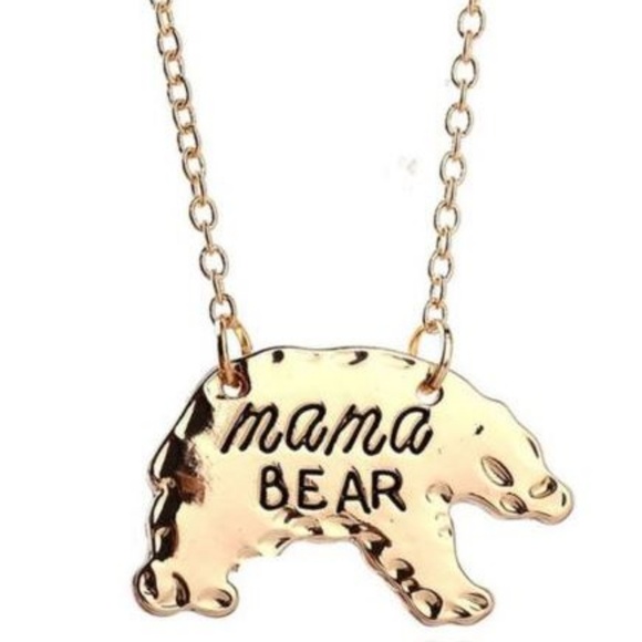 Jewelry - 5 for $25 Gold tone mama bear necklace